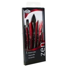 Művészecset készlet ZEN Akvarell vegyes ecsetkészlet válogatás hegyes ovális ecsettel
