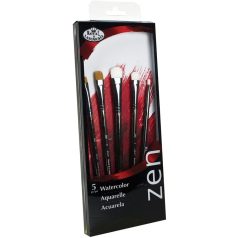 Művészecset készlet ZEN Akvarell Scrubber ecsetkészlet - Rövid szőrű macskanyelv ecsetek