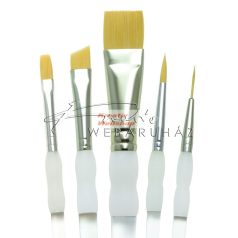 Kreatív hobby - Ecsetkészlet - Gold taklon - Soft Grip - 5db