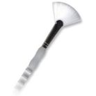 Ecset, Soft Grip hosszú nyelű hófehér legyező ecset 4