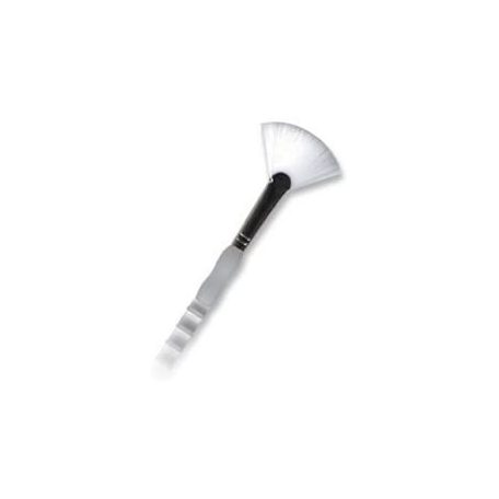 Ecset, Soft Grip hosszú nyelű hófehér legyező ecset 4