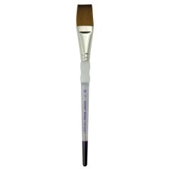 Ecset, Soft Grip természetes haszású szintetikus szálú lapos ecset 1"