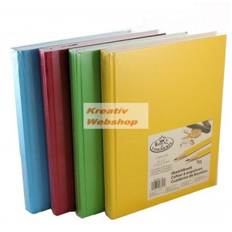 Vázlattömb Display készlet - Royal SketchBook A5 - élénk színes keménykötéses vázlatkönyv - 8 db