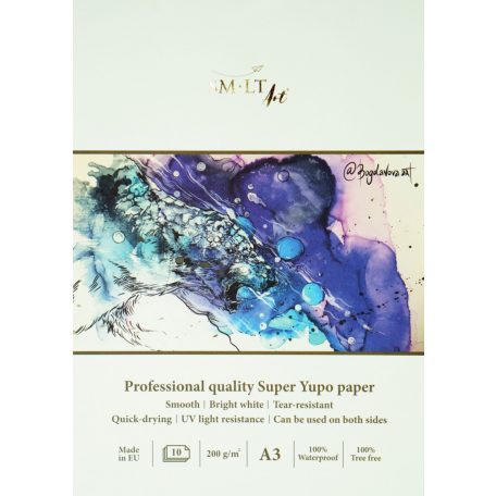 YUPO Markertömb - Eredeti YUPO papírból készült SMLT Marker Pad PRO, ragasztott, 200gr 10 lapos A3