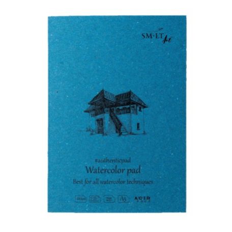 Akvarelltömb - SMLT Watercolor authenticpad akvarelltömb, 280gr, 20 lapos A5