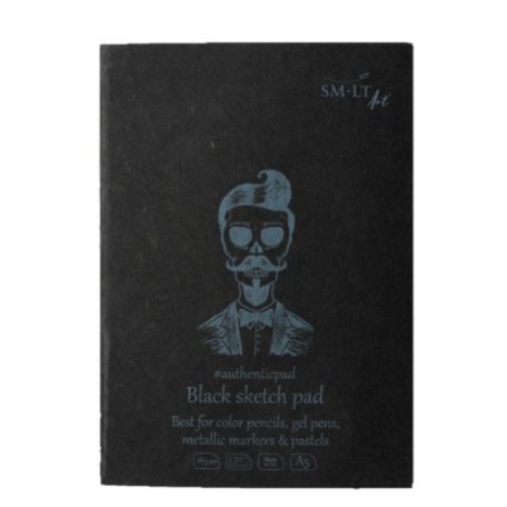 Pasztelltömb - SMLT Black Sketch Pad 165gr, A5