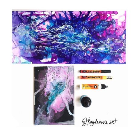 YUPO Markertömb - Eredeti YUPO papírból készült SMLT Marker Pad PRO, ragasztott, 200gr 10 lapos A4