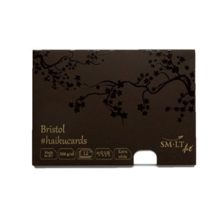 Bristol vázlatkártyák dobozban - SMLT Bristol haikucards - 308gr, 12 lapos, A5