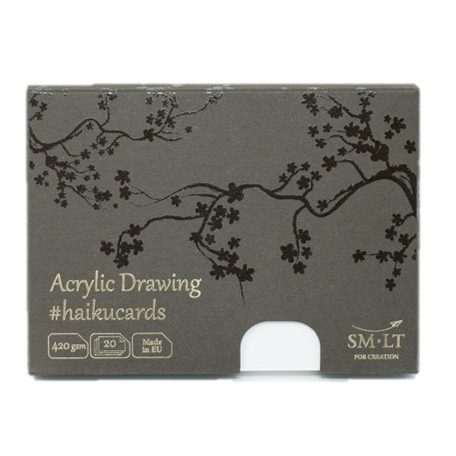 Akril festőkártyák dobozban - SMLT Acrylic haikucards - 420gr, 20 lapos, 14,7x10,6cm