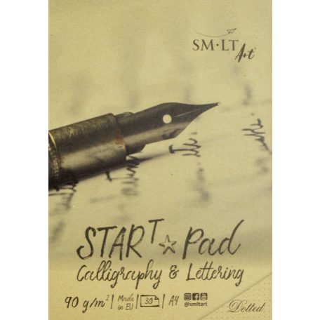 Kalligráfia tömb, pontozott - SMLT Start Pad, Calligraphia - Lettering, 90gr 30 lapos A4