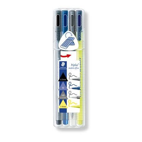 Írószerkészlet, 4 különböző írószer - STAEDTLER Triplus Multiset - 4 db-os készlet, 6 éves kortól