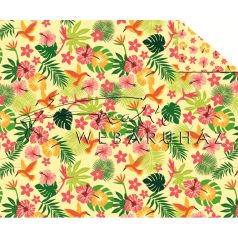 Kartonpapír - Trópusi hangulat, kolibri mintás Karton, 300g, 1 lap