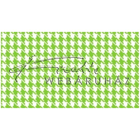 Kartonpapír - Zöld-fehér, mini Pepita kocka mintás karton 29,5x20cm, 1 lap