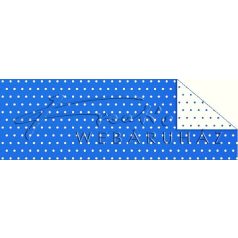 Kartonpapír - Pöttyös, kék karton, 29,5x20cm, 1 lap