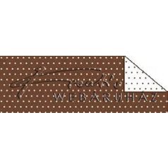 Kartonpapír - Pöttyös, barna karton, 29,5x20cm, 1 lap