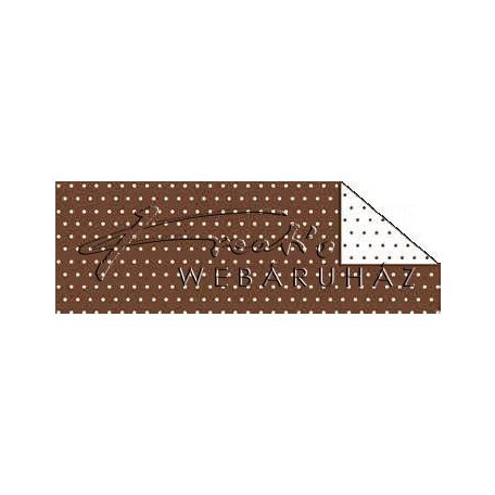 Kartonpapír - Pöttyös, barna karton, 29,5x20cm, 1 lap