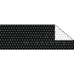 Kartonpapír - Pöttyös, egyik oldalán fekete, másik oldalán fehér karton, 50x70cm