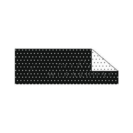 Kartonpapír - Pöttyös, fekete karton, 29,5x20cm, 1 lap