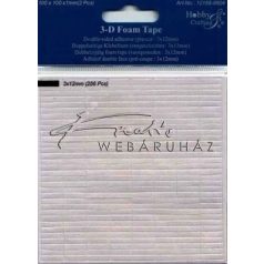   Kétoldalú ragasztó szivacs - 3D téglácska 1mm 512 db 3 x 12mm
