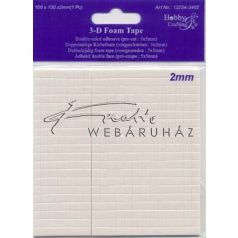 Ragasztókocka - 2mm vastag - 3D Ragasztókocka 5 x 5 mm