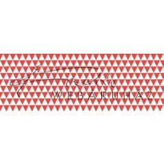   Kartonpapír - piros-fehér, geometrikus háromszögek mintás karton 29,5x20cm, 1 lap