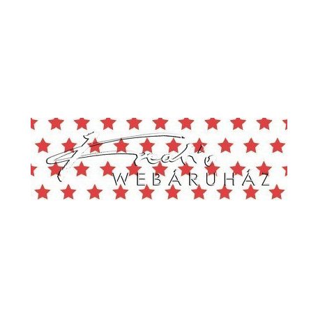 Kartonpapír - Piros csillagos karton, apró csillag mintával 29,5x20cm, 1 lap