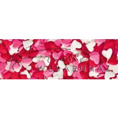   Kartonpapír - Cukor szívek mintás karton, 29,5x20cm, 1 lap