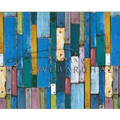 Kartonpapír - Színes fa deszka mintás, Karton, 1 lap