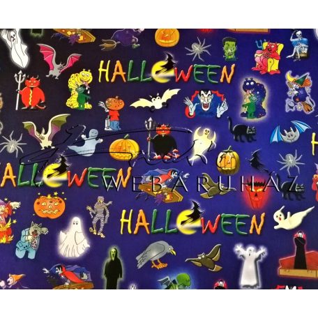 Kartonpapír - Halloween, rémisztő szörnyek, szellemek mintás Karton, 300 g, 1 lap