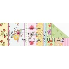 Kartonpapír - Joly Színes virágok, karton, 1 lap