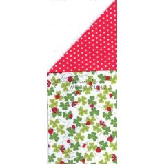 Kartonpapír - Szerencsehozók, Katicabogár, lóhere mintás karton