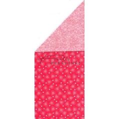 Kartonpapír - Poesie piros szíves mintás karton, 29,5x20cm, 1 lap