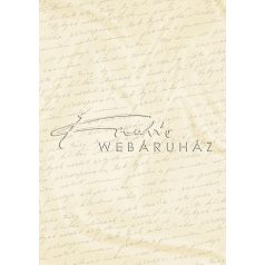   Kartonpapír - Esküvői metálfényű arany és krém színű kézírás mintás karton, A4 - 1 lap