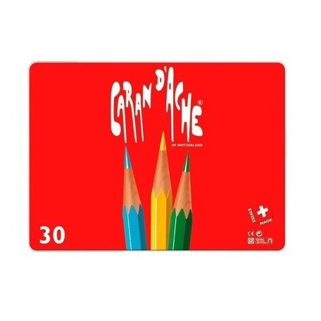 Minőségi elmosható színesceruza készlet - Carandache 30db-os akvarellceruza készlet
