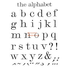 Akrilnyomda készlet - Nyomtatott kisbetűk