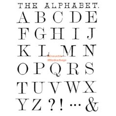 Akrilnyomda készlet - Nyomtatott nagybetűk