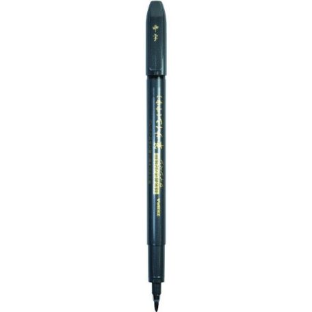 Zebra Ecsetfilc - Közepes - Fekete tolltest, fekete tinta