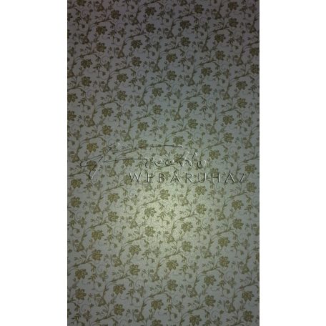 Design papír - Óarany virág mintás fehér iridescent