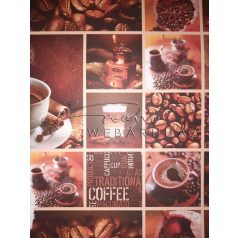 Karton papír - Kávé mintás