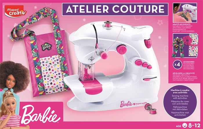 Játék varrógép készlet, MAPED CREATIV "Atelier Couture Barbie"