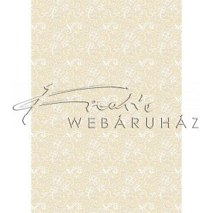 Kartonpapír - Esküvői Starlight ornament mintás arany és krém design karton, A4 - 5 lap